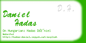 daniel hadas business card